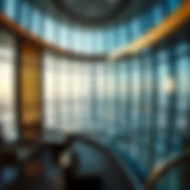 Interior of Burj Khalifa observation deck