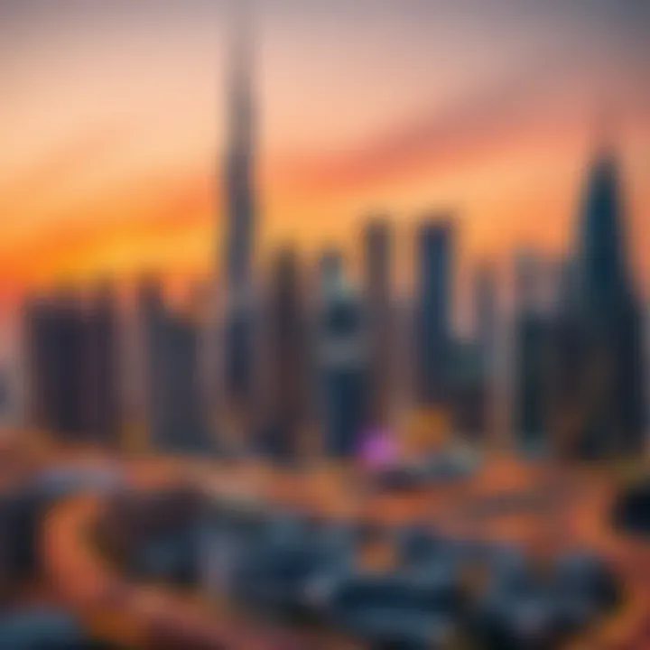 Dubai skyline showcasing urban beauty