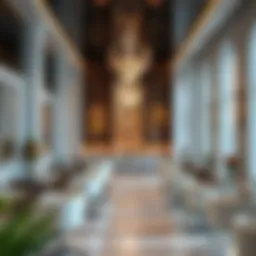 Elegant interior of a high-end salon in Dubai