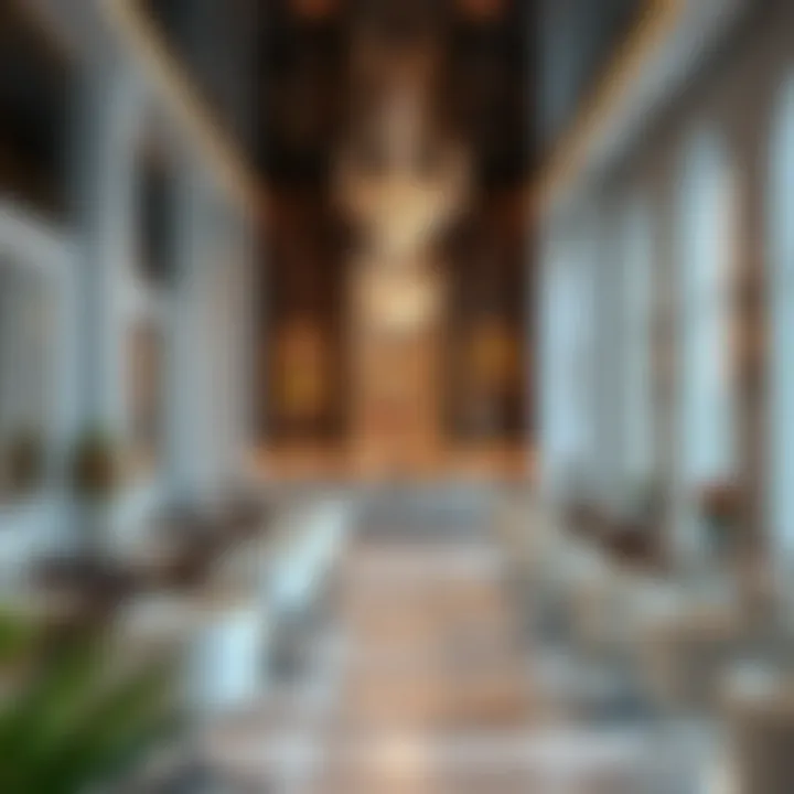 Elegant interior of a high-end salon in Dubai