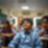 Classroom environment in an Indian school in Dubai