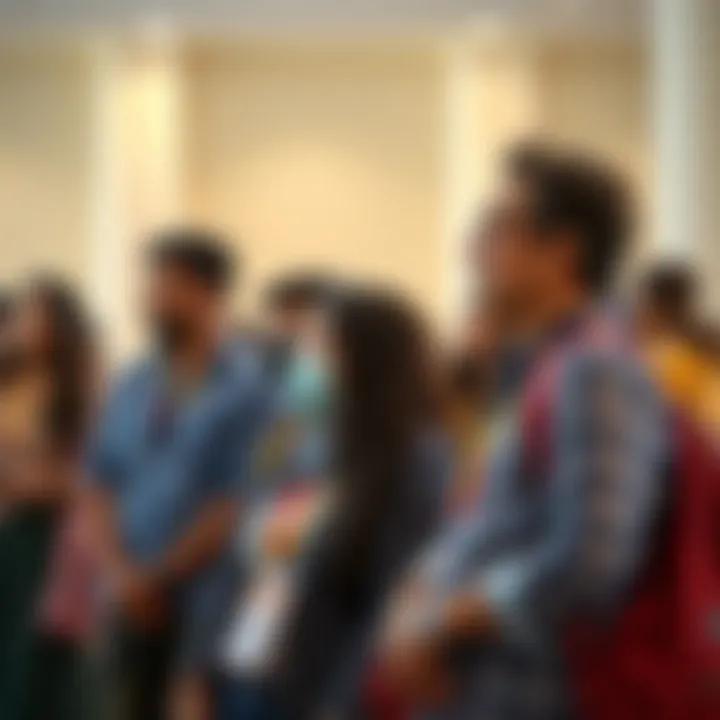 Engaging with the School Community Parents attending a school open house