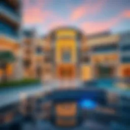 Architectural design of Al Badi Complex showcasing modern aesthetics