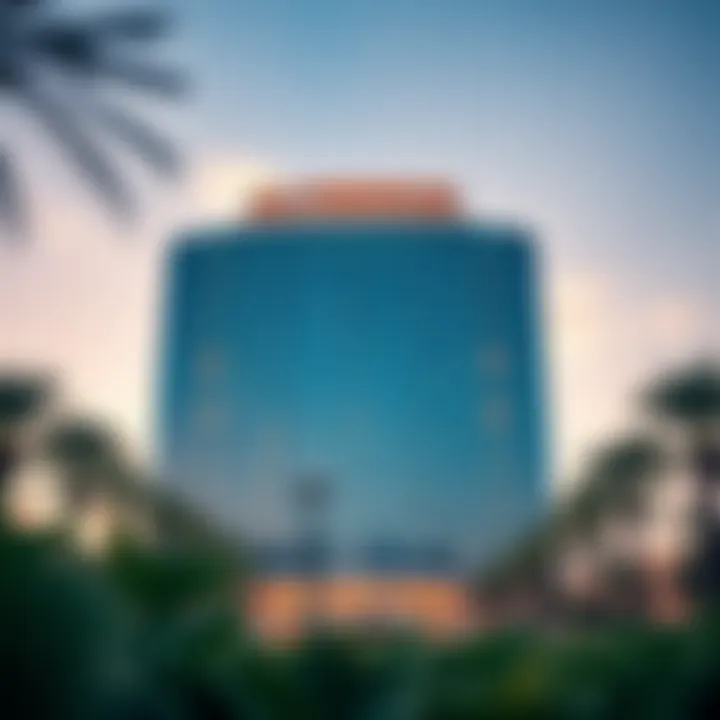 Modern Architectural Marvel: Al Firdous Building Stunning exterior view of Al Firdous Building showcasing modern architecture