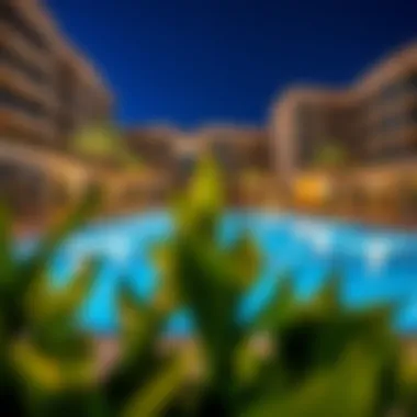 Amenities in Al Khail Gate, including a swimming pool and recreational areas
