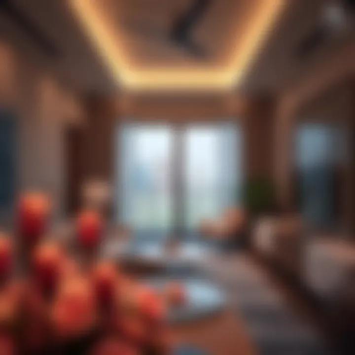 Interior of a modern apartment within Al Khail Gate highlighting luxury finishes