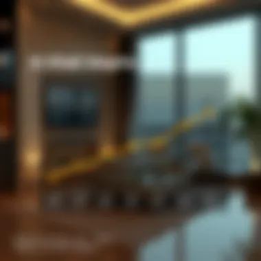 An infographic illustrating the monthly rental price trends for studios in Al Khail Heights.