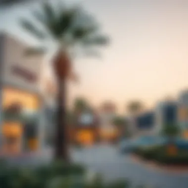 Local amenities in Al Qusais 4 including parks and shopping areas.