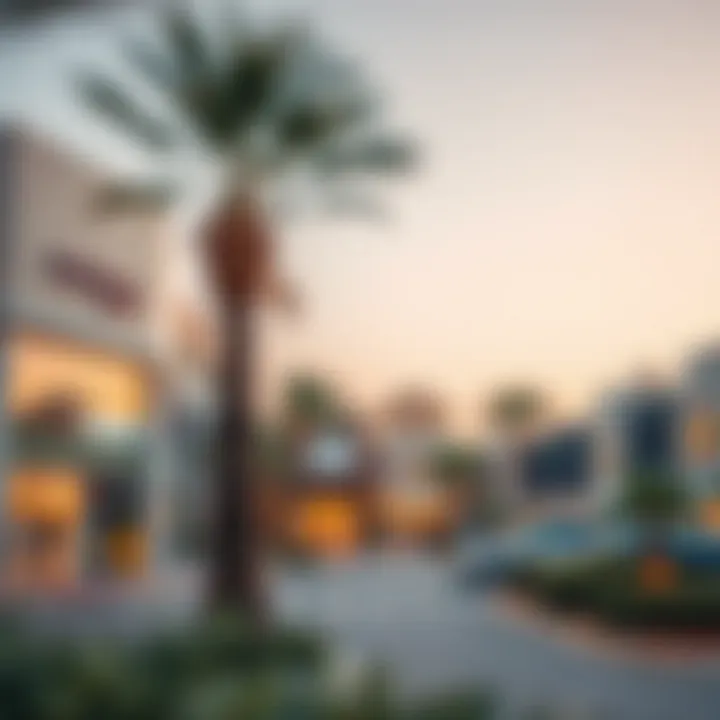 Local amenities in Al Qusais 4 including parks and shopping areas.