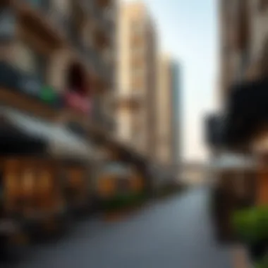 Vibrant local amenities in Al Rigga including cafes and shops