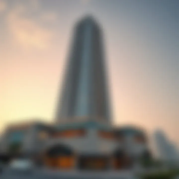 Al Salam Tower: Architectural Masterpiece in Tecom Stunning architectural view of Al Salam Tower