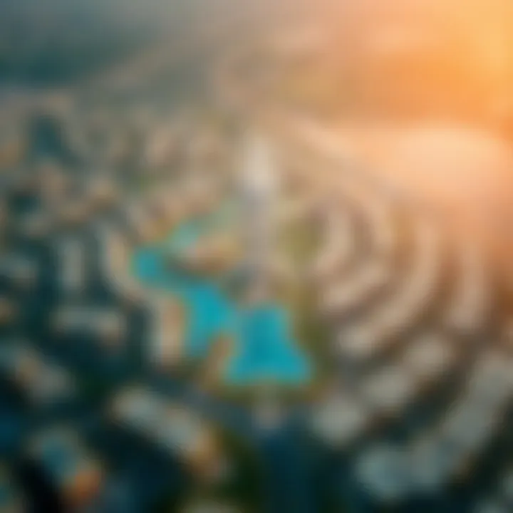 Aerial view showcasing Al Twar Park's layout and surroundings