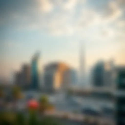 Stunning skyline view of قرية جبل علي showcasing modern architecture