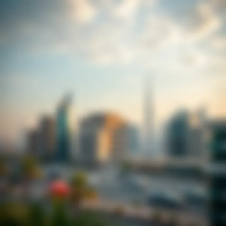 Skyline View of قرية جبل علي Stunning skyline view of قرية جبل علي showcasing modern architecture