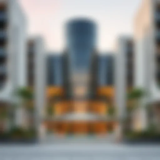 Stunning architectural view of Aqua Dimore showcasing its modern design