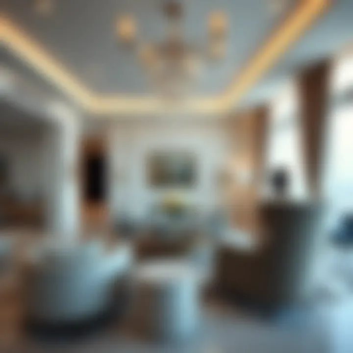 Luxurious interior of a residence in Aqua Dimore highlighting elegant furnishings