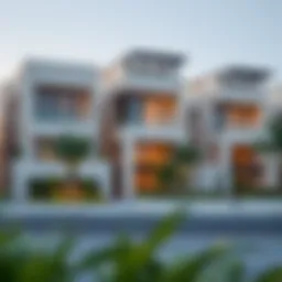 Stunning exterior view of Arenco Villas showcasing modern architectural design