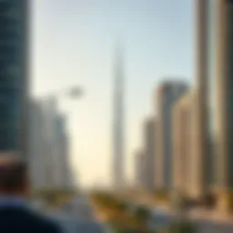 Skyline of Dubai showcasing modern real estate development