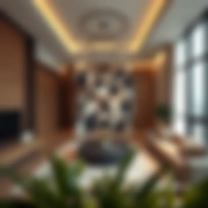 Interior design of a contemporary apartment in Dubai