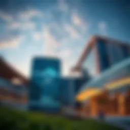 Stunning architectural view of Azizi Grand Sports City featuring modern design elements