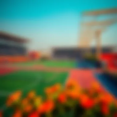 Vibrant sports facilities showcasing various athletic amenities