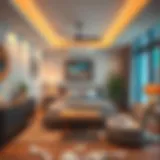 Cozy bed space interior near Al Quoz Mall