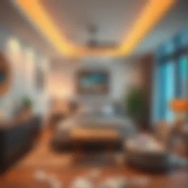 Cozy bed space interior near Al Quoz Mall