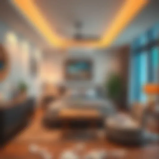 Cozy bed space interior near Al Quoz Mall