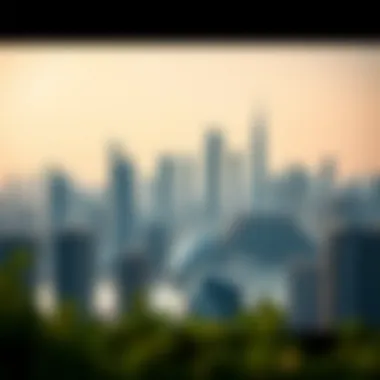 Panoramic view of Dubai skyline with Binghatti's developments