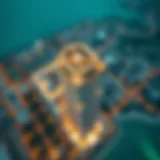 Aerial view of Binghatti West showcasing its unique design