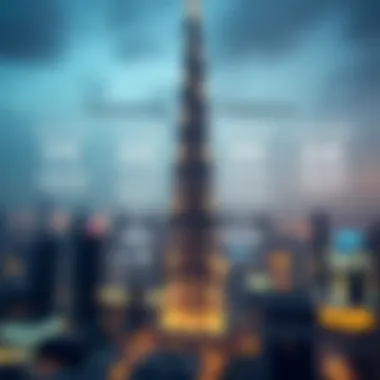 Infographic displaying construction costs and funding sources of Burj Khalifa
