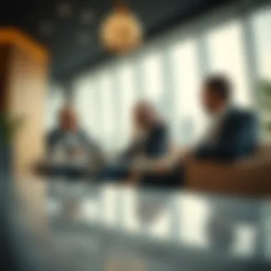 Modern business meeting showcasing the influence of the Mashriq elite in global markets