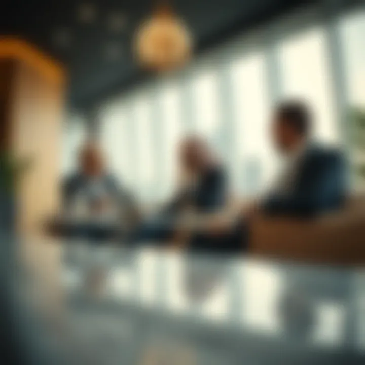 Modern business meeting showcasing the influence of the Mashriq elite in global markets