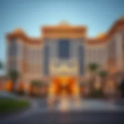 Stunning exterior view of Caesar Palace Dubai showcasing its grandeur