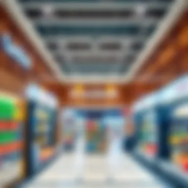 Interior view showcasing the diverse product range at Carrefour Deerfields