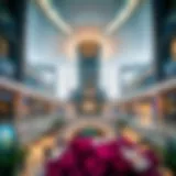 A stunning view of the Central Mall's modern architecture