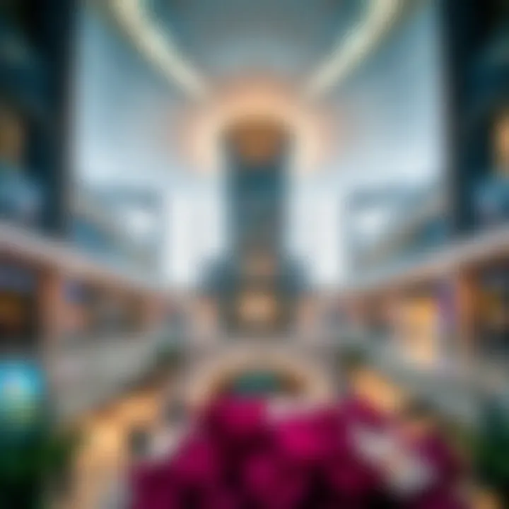 Architectural Marvel of Central Mall A stunning view of the Central Mall's modern architecture