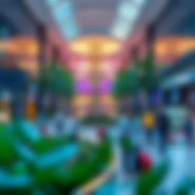 Vibrant Commercial Spaces in Central Park Plaza Vibrant commercial spaces within Central Park Plaza attracting visitors