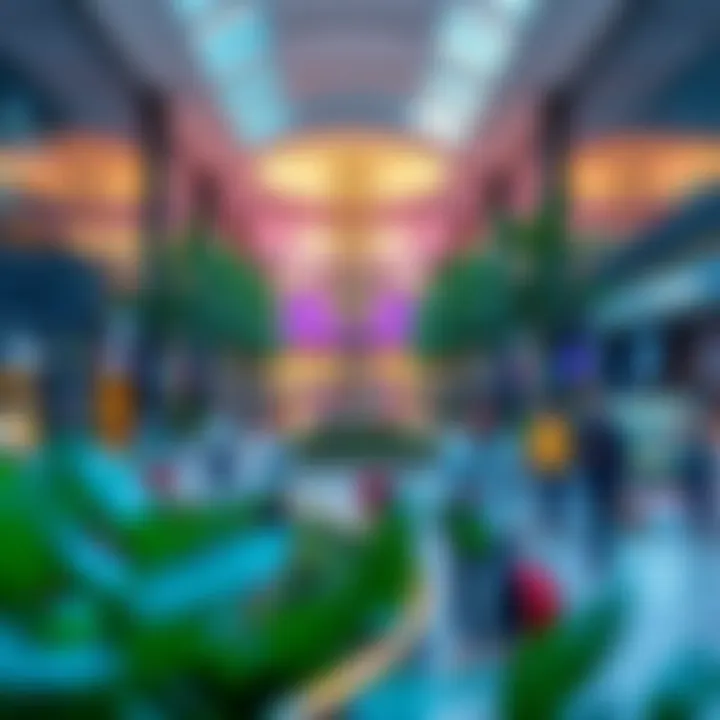 Vibrant Commercial Spaces in Central Park Plaza Vibrant commercial spaces within Central Park Plaza attracting visitors