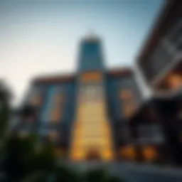 Architectural view of the Citadel Tower showcasing its modern design.