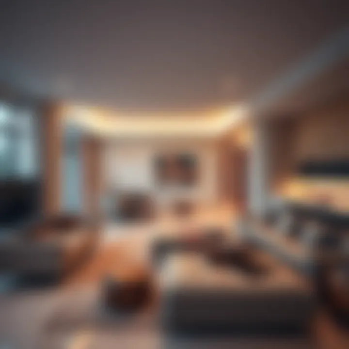 Interior design of a contemporary Sawani property highlighting innovative living spaces