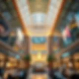 A breathtaking view of the Dubai Mall showcasing its architectural grandeur