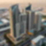 Aerial view of a luxury residential development in Dubai