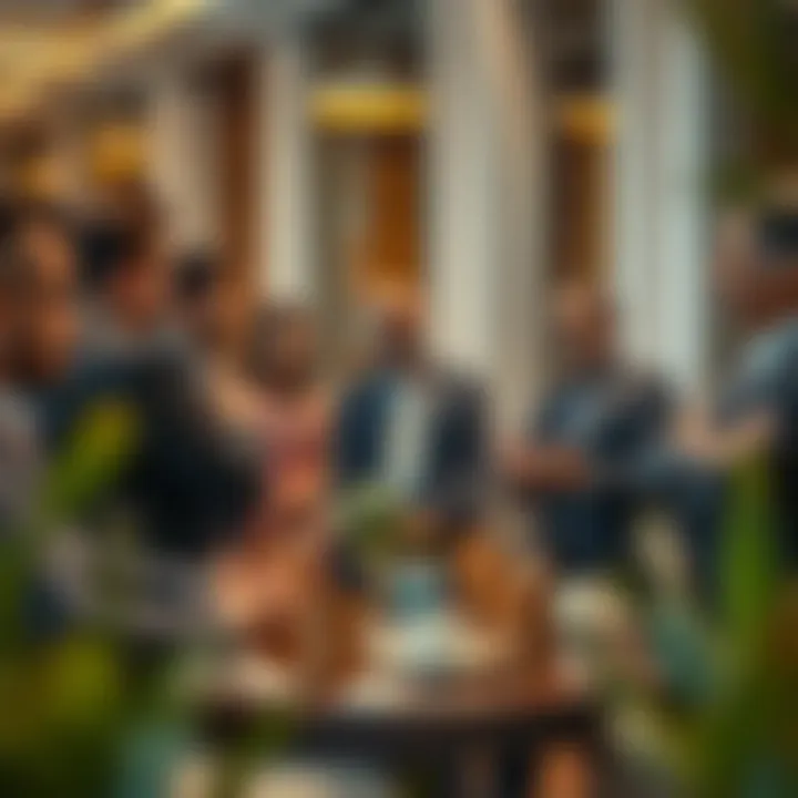 Investors Collaboration A diverse group of investors discussing real estate opportunities