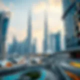 A futuristic skyline of Dubai with innovative architectural designs