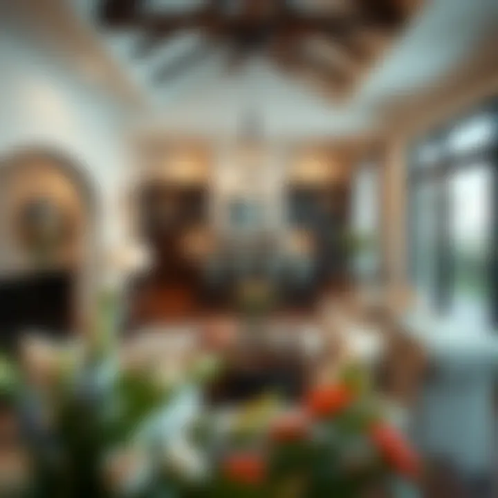 Elegant Farmhouse Interior Cozy and elegantly furnished interior of a farmhouse rental