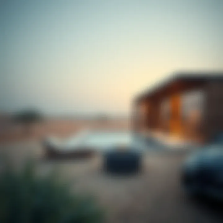 Desert Landscape Farmhouse Scenic view of a Dubai farmhouse amidst desert landscapes