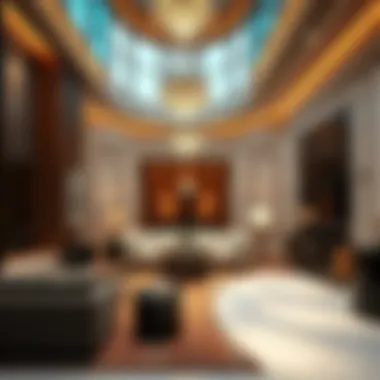 Luxurious interior of a penthouse in Damac Bay Cavalli highlighting premium amenities