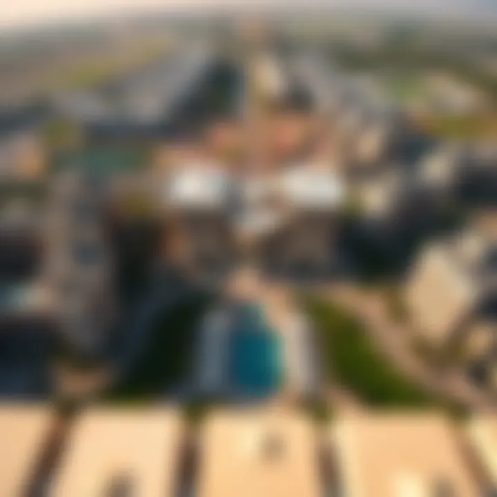 Aerial view of Damac Lincoln Park showcasing stunning architecture