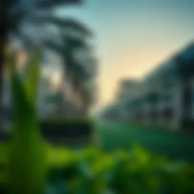 Vibrant community spaces and parks surrounding Damac Lincoln Park